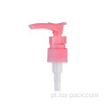 Garrafas de bomba de loção de plástico 24/410 pp para creme e cosméticos com a pele rosa